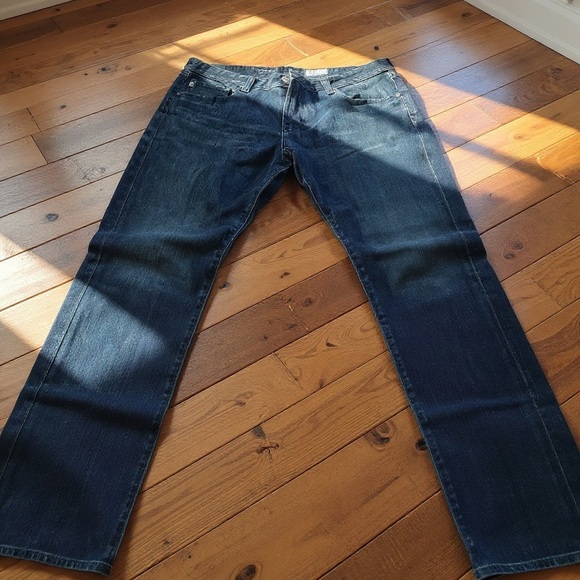 Ag Adriano Goldschmied Blue Relaxed Jeans - Picture 1 of 5